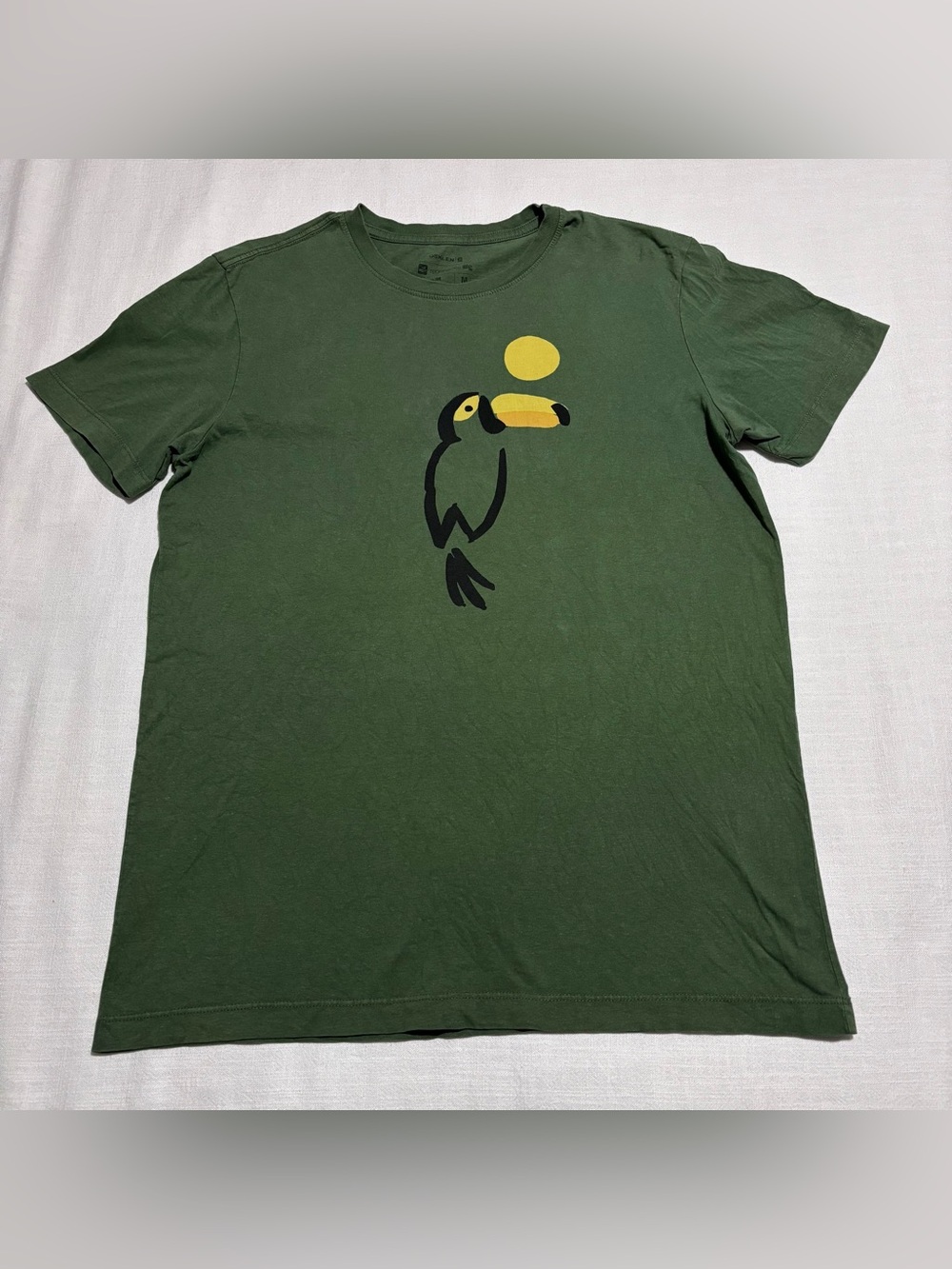 Men’s Osklen Vintage Tucano Rectorate T-Shirt | Green | Size Medium | Slim Fit